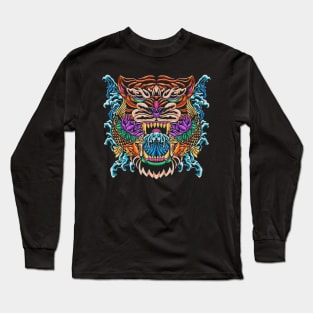 The Wave Of TIger And Fish Long Sleeve T-Shirt